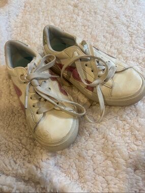 👟3/$10 - Kids White and Pink Low-Top Sneakers